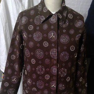 Susan Graver Beaded and embroidered Coat Size S